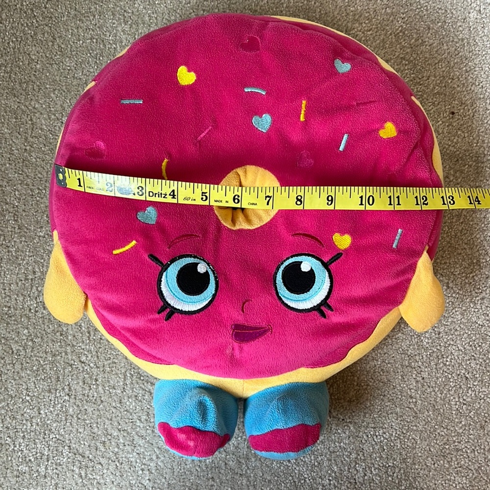 Shopkins plush donut with sprinkles.